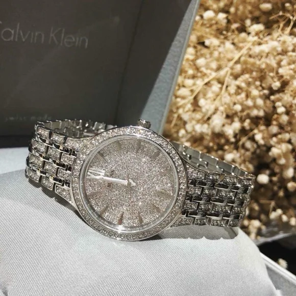 **NEW** Bulova Ladies Crystal Phantom Silver-Tone Stainless Steel Watch - Picture 7 of 13